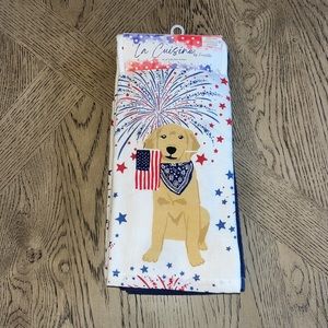 Golden Retriever 4th of July Kitchen Towels 4pk